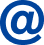 icon of a alpha curl as in email address